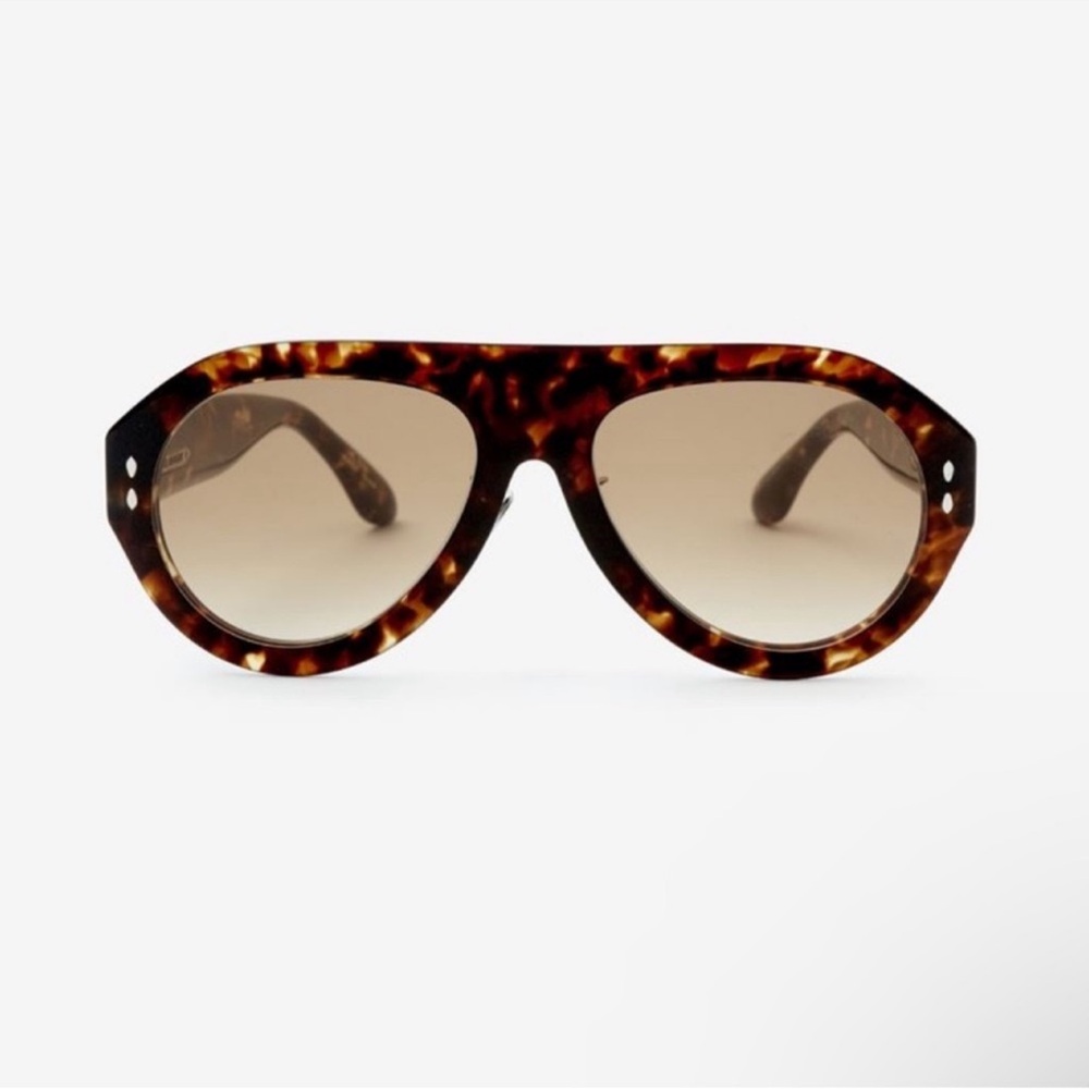 NWOT Chunky Oversize Aviator Sunglasses - Brown Tortoise